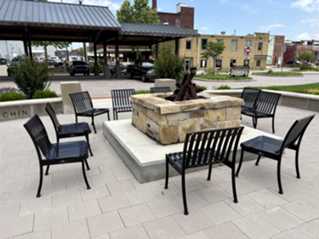 7. Houchin Shelter and Fire Ring Plaza