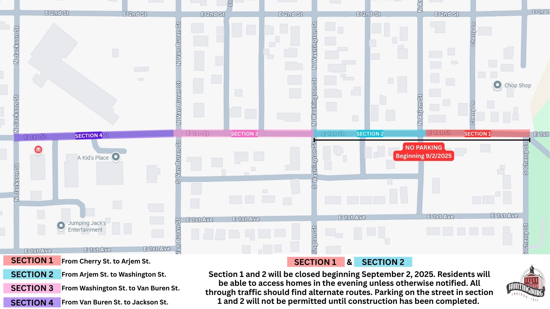 1st Street Repair Work
